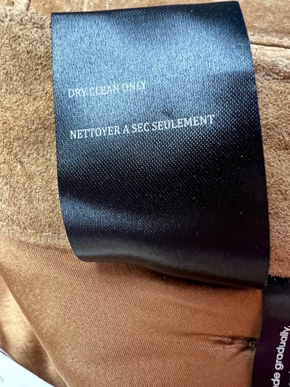 Blank NYC Genuine Suede Leather Midi Skirt NWT Camel Tan Size 28 Free People - Picture 7 of 9